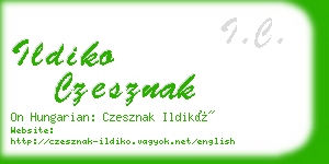 ildiko czesznak business card